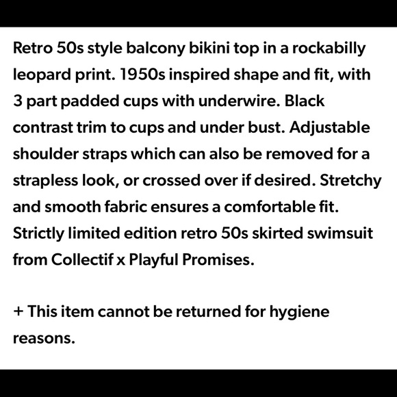 Collectif X Playful Promises Leopard Skirted Vintage Inspired Swimsuit - Picture 12 of 15